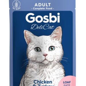 Gosbi DELICAT ADULT CHICKEN/TURKEY (Pollo/Pavo) - Alimento Húmedo - 70 g para Gatos de Gosbi disponible en Emperrados para cuidar a tu peludo.