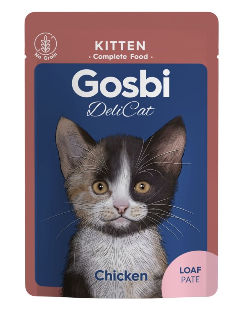 Gosbi DELICAT CHICKEN (Pollo) - Alimento Húmedo - 70 g para Gatos de Gosbi disponible en Emperrados para cuidar a tu peludo.