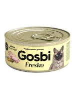 Gosbi Fresko Lata FESTIN DE CARNES - Alimento Húmedo - 70 g para Gatos Senior de Gosbi disponible en Emperrados para cuidar a tu peludo.
