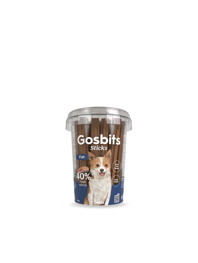 Gosbits FISH Snacks Barritas PESCADO 300 g para Perros de Gosbi disponible en Emperrados para cuidar a tu peludo.