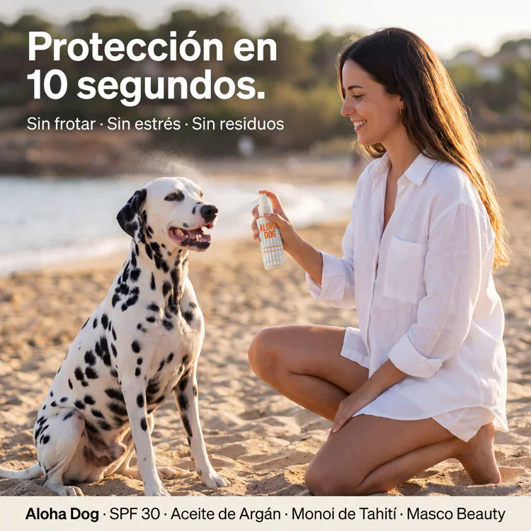 Masco Beauty Spray Protección Solar Natural SPF 30 (Aloha Dog) 100 ml para Perros y Gatos - Imagen 2