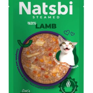 Natsbi STEMEAD LAMP (Cordero) al VAPOR - Alimiento Húmedo - 80 g para Gatos de Gosbi disponible en Emperrados para cuidar a tu peludo.