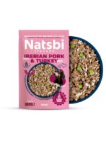 Natsbi STEMEAD IBERIAN PORK & TURKEY (Cerdo y Pavo) al VAPOR - Alimento Húmedo - para Perros de Gosbi disponible en Emperrados para cuidar a tu peludo.