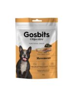 Gosbits Objective MOVEMENT Snacks POLLO Y SALMÓN con Mejillón L. Verde (Salud Articular) 150 g para Perros de Gosbi disponible en Emperrados para cuidar a tu peludo.