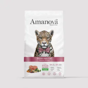 Amanova Pienso STERILISED CAT SALMÓN Deluxe Y QUINOA (bajo en cereal) para Gatos Esterilizados