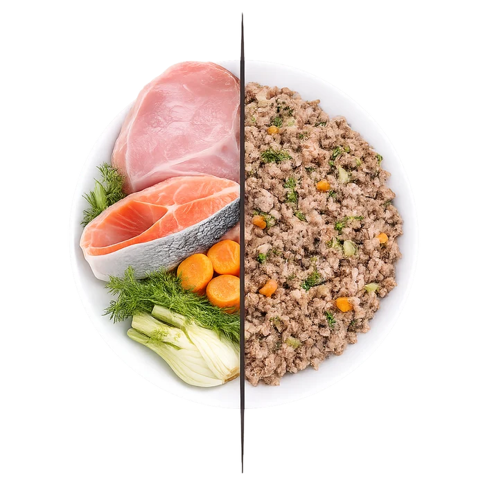 Puromenu Menú COCINADO Pollo y Salmón Delice para Perros - Imagen 4