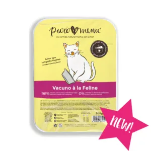 Puromenu Menú COCINADO Vacuno a la Feline 200 g para Gatos