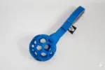 BOW Mordedor / Motivador MESSI con Pelota JW (9 cm) y Asa (20 cm aprox) Azul para Perros