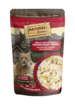 Natural Greatness Alimento Completo Húmedo - Pollo con Salmón y Espárragos Verdes (Alternativa al Barf) 70g para Gatos Adultos