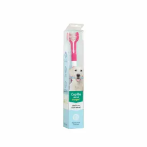 Stangest Cepillo Dental con Triple Cabezal para Perros