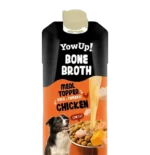 YowUp Caldo de Huesos de Pollo con vegetales y cúrcuma 250 ml para Perros